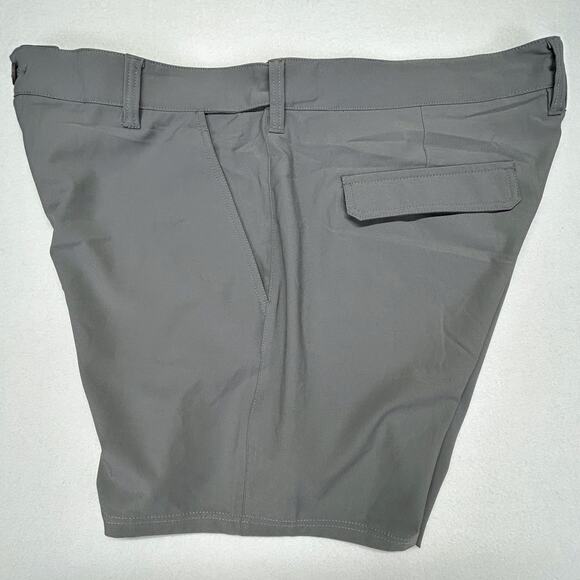 Huk Pursuit Mens XXL 6" Inseam Gray Chino Shorts 43x6 Elastic Waist Fishing Camp - Picture 7 of 13
